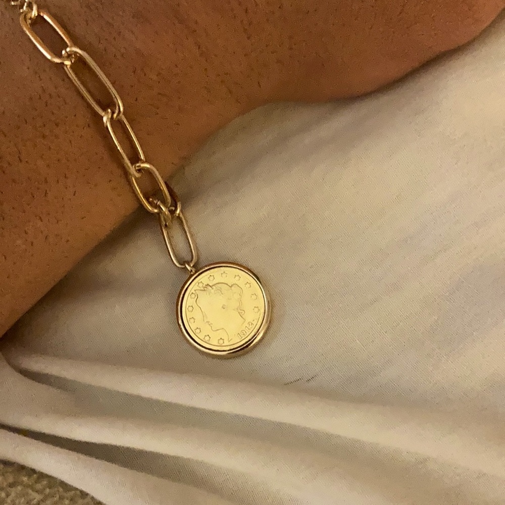 Gold Coin Pendant